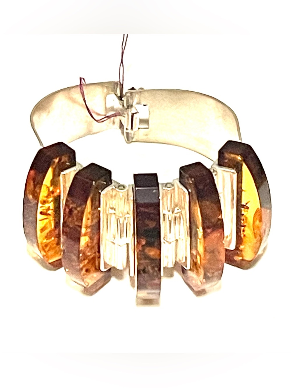 Sterling Amber/ Copal Bracelet
